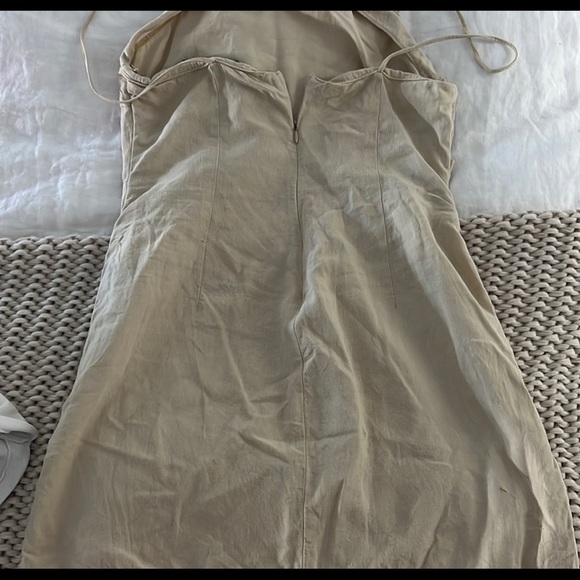 ZARA DRAPED MINI DRESS - Picture 6 of 7